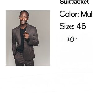 Express Men's Multicolor Suit